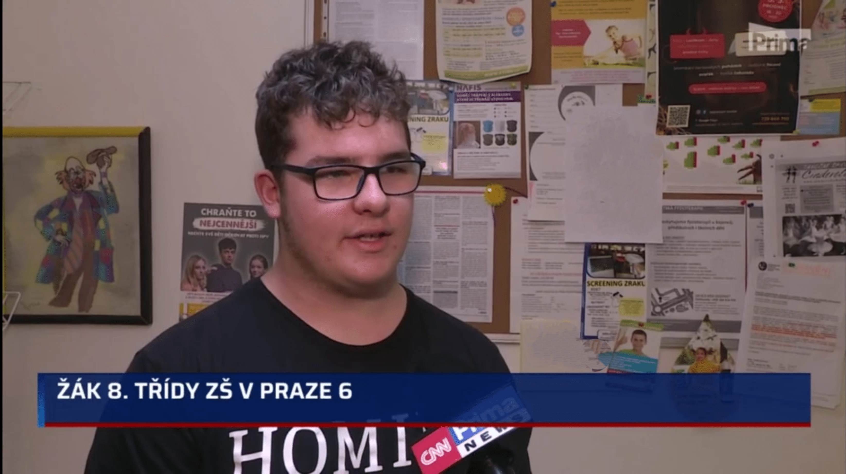 Adam Brož v TV rozhovoru